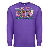 Purple qma qualified medical aide Premium Sweatshirt - AdoDesignShop