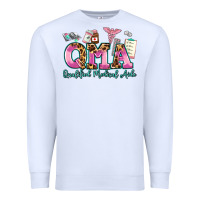 White qma qualified medical aide Premium Sweatshirt - AdoDesignShop