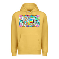 Antique Gold The Pool Is My Happy Place Premium Hoodie - CowhideDigitalArt