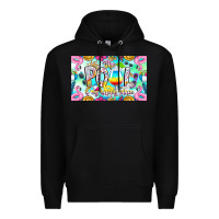 Black The Pool Is My Happy Place Premium Hoodie - CowhideDigitalArt