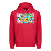 Cardinal The Pool Is My Happy Place Premium Hoodie - CowhideDigitalArt