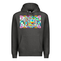 Charcoal Heather The Pool Is My Happy Place Premium Hoodie - CowhideDigitalArt