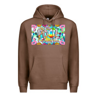 Chestnut The Pool Is My Happy Place Premium Hoodie - CowhideDigitalArt