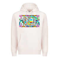 Pale Pink The Pool Is My Happy Place Premium Hoodie - CowhideDigitalArt