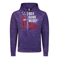 Cloud Purple God Guns Whiskey Freedom - Pro Gun American Flag Guns Arts Characters Vintage Hoodie - maiPhamDesign