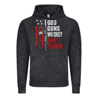 Vintage Black God Guns Whiskey Freedom - Pro Gun American Flag Guns Arts Characters Vintage Hoodie - maiPhamDesign