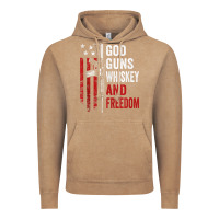 Vintage Coffee God Guns Whiskey Freedom - Pro Gun American Flag Guns Arts Characters Vintage Hoodie - maiPhamDesign