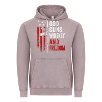 Vintage Zinc God Guns Whiskey Freedom - Pro Gun American Flag Guns Arts Characters Vintage Hoodie - maiPhamDesign