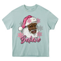 Arona pink christmas african american santa believe Heavy Core Tee - RanaPortraitStore