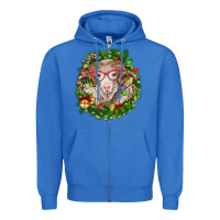 True Royal Christmas merino Zipper Hoodie - BarkalooDesign