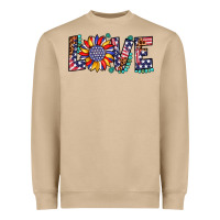 Mushroom love sunflower usa flag leopard Heavyweight Sweatshirt - Artiststas