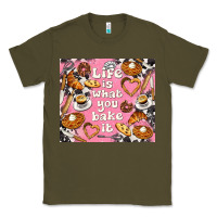 Army Green life is what you bake it with cowhide Classic Tee - TumblerDesignByShophia