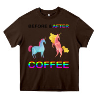 Chocolate Brown Before After Coffee Heavy Core Tee - Bettercallsaul