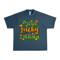 Midnight Navy One lucky Mama St. Patrick's Day Urban Heavy Tee - CowGirlArtShop