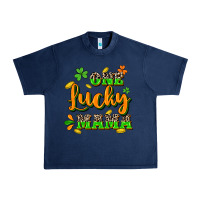 Navy One lucky Mama St. Patrick's Day Urban Heavy Tee - CowGirlArtShop