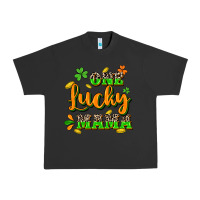 Pigment Black One lucky Mama St. Patrick's Day Urban Heavy Tee - CowGirlArtShop