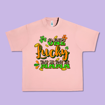 One Lucky Mama St. Patrick's Day Urban Heavy Tee Designed By Cowgirlartshop