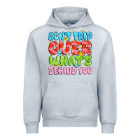 Heather Grey don't trip over what's behind you Urban Hoodie - JahusDesignShop