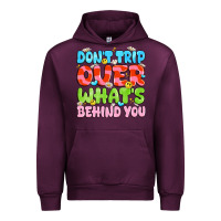 Mauve Wine don't trip over what's behind you Urban Hoodie - JahusDesignShop