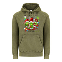 Vintage Olive its fine were fine everything is fine cnacrew Vintage Hoodie - FaDigitalArtStudio