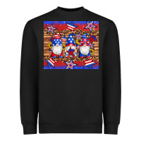Black american flag gnomes star leopard glitter tumbler Heavyweight Sweatshirt - Artiststas