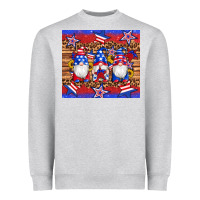 Heather Grey american flag gnomes star leopard glitter tumbler Heavyweight Sweatshirt - Artiststas
