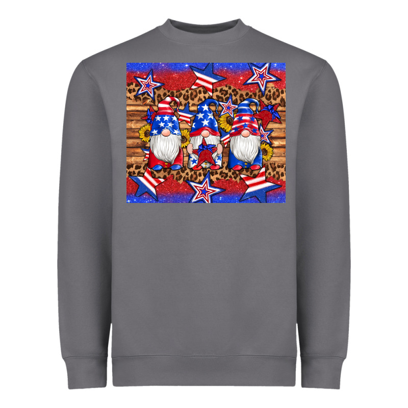 American Flag Gnomes Star Leopard Glitter Tumbler Heavyweight Sweatshirt by Artiststas | Teevron