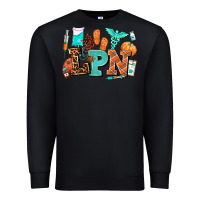 Black lpn fall nurse with Premium Sweatshirt - AdoDesignShop