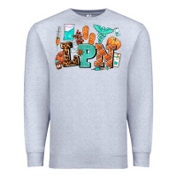 Heather Grey lpn fall nurse with Premium Sweatshirt - AdoDesignShop