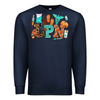 Navy lpn fall nurse with Premium Sweatshirt - AdoDesignShop