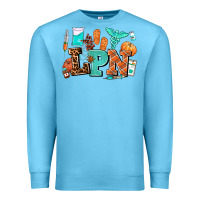 Ocean Blue lpn fall nurse with Premium Sweatshirt - AdoDesignShop