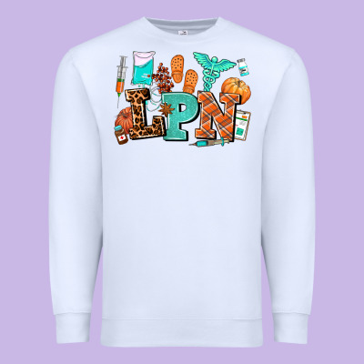 Lpn Fall Nurse With Premium Sweatshirt Designed By Adodesignshop