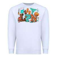 White lpn fall nurse with Premium Sweatshirt - AdoDesignShop