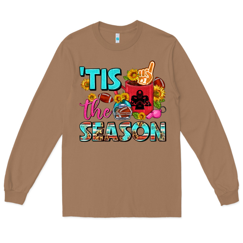Tis The Season Football Coffee Mug Long Sleeve Tee by FaDigitalArtStudio | Teevron