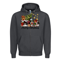 Smoke merry christmas gnomes truck Zipper Hoodie - BarkalooDesign
