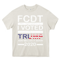 Cream hell yeah i voted trump and will do it again 2020 Heavy Core Tee - Bettercallsaul