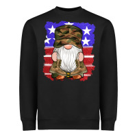 Black military gnomes boots american flag Heavyweight Sweatshirt - Artiststas
