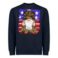 Navy military gnomes boots american flag Heavyweight Sweatshirt - Artiststas