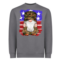 Military Gnomes Boots American Flag Heavyweight Sweatshirt | Teevron