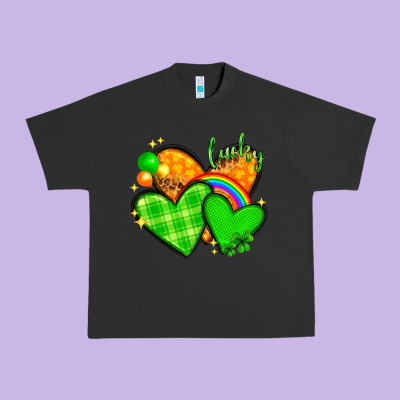 St. Patrick's Day Hearts St. Patricks Day Urban Heavy Tee Designed By Howdyjamesfarm