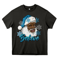 Asphalt winter christmas african american santa believe Heavy Core Tee - RanaPortraitStore