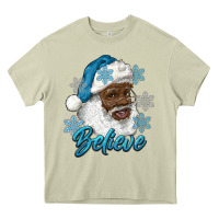 Mossy winter christmas african american santa believe Heavy Core Tee - RanaPortraitStore