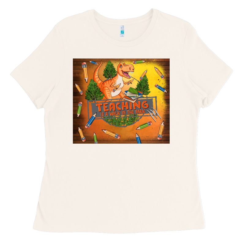 Teaching Is A Walk In The Park Ladies Tee by TumblerDesignByShophia | Teevron