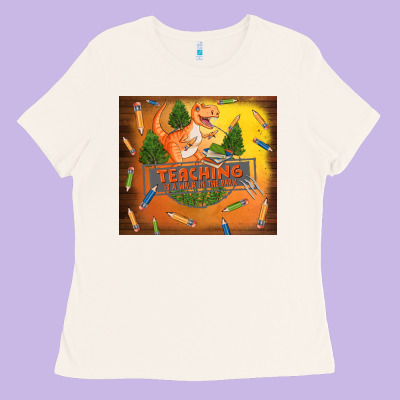 Teaching Is A Walk In The Park Ladies Tee Designed By Tumblerdesignbyshophia