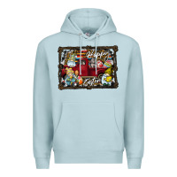 Blue Mist Happy Easter Premium Hoodie - CowhideDigitalArt