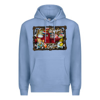 Colony Blue Happy Easter Premium Hoodie - CowhideDigitalArt