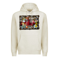 Oatmeal Heather Happy Easter Premium Hoodie - CowhideDigitalArt