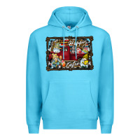 Ocean Blue Happy Easter Premium Hoodie - CowhideDigitalArt