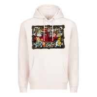 Pale Pink Happy Easter Premium Hoodie - CowhideDigitalArt