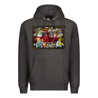 Smoke Happy Easter Premium Hoodie - CowhideDigitalArt
